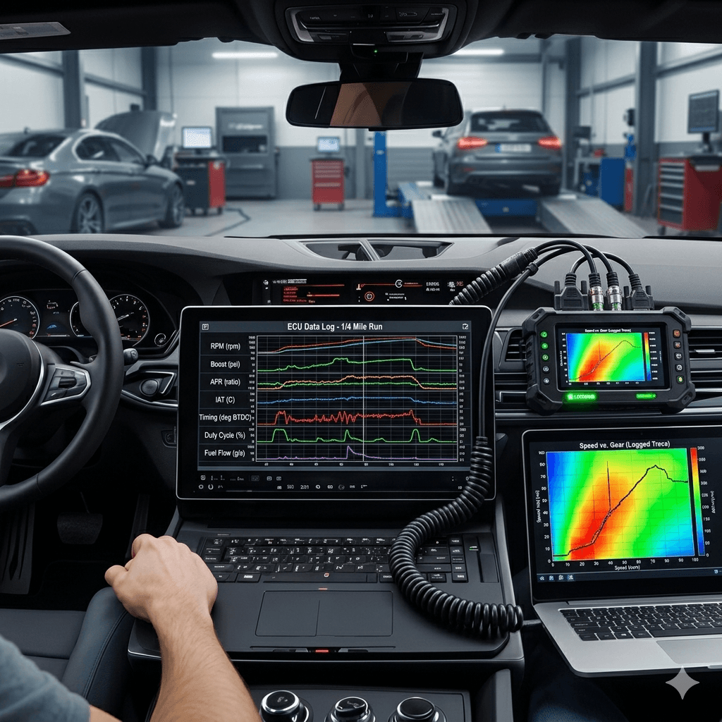 Full ECU and TCU tuning session with data analysis