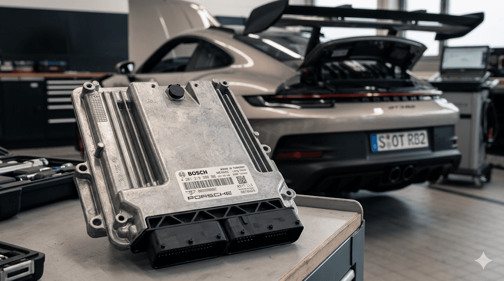 Bosch ECU unit with Porsche GT3 RS