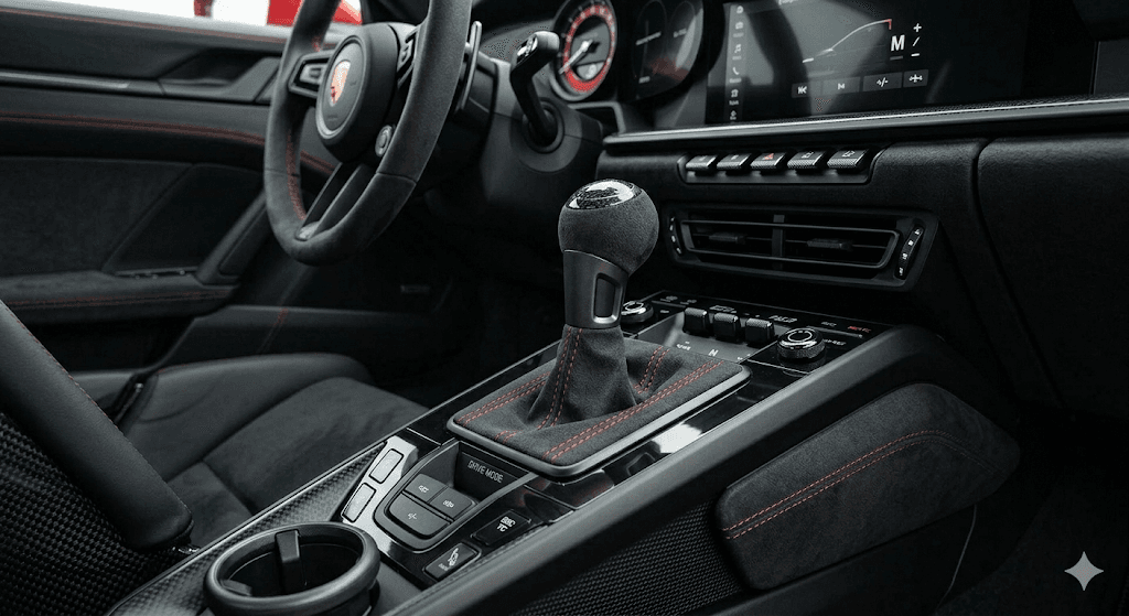 Porsche PDK gear selector — TCU tuning target